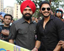 Mumbai : Shreyas Talpade Flag off Harley Davidson bike rally at Mulund Festival